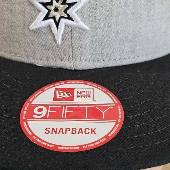 New Era San Antonio Spurs Dad Hat Snapback Cap 9FIFTY Wembanyama Grey Black Manu - Picture 10 of 11